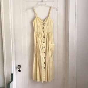 Urban outfitters yellow button up drew small